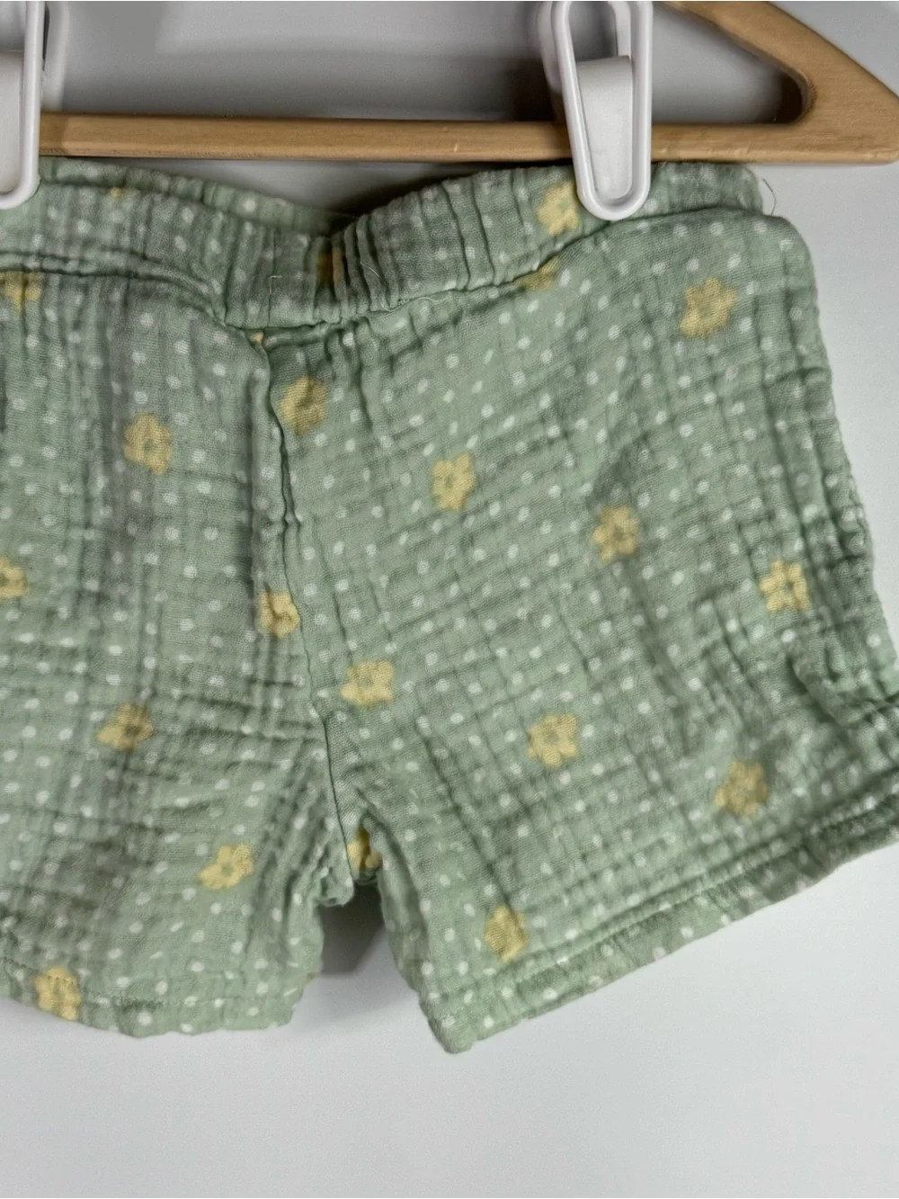 Toddler Girls 2T Teal Floral Short Shirt Set Cotton Summer Playwear Breathable